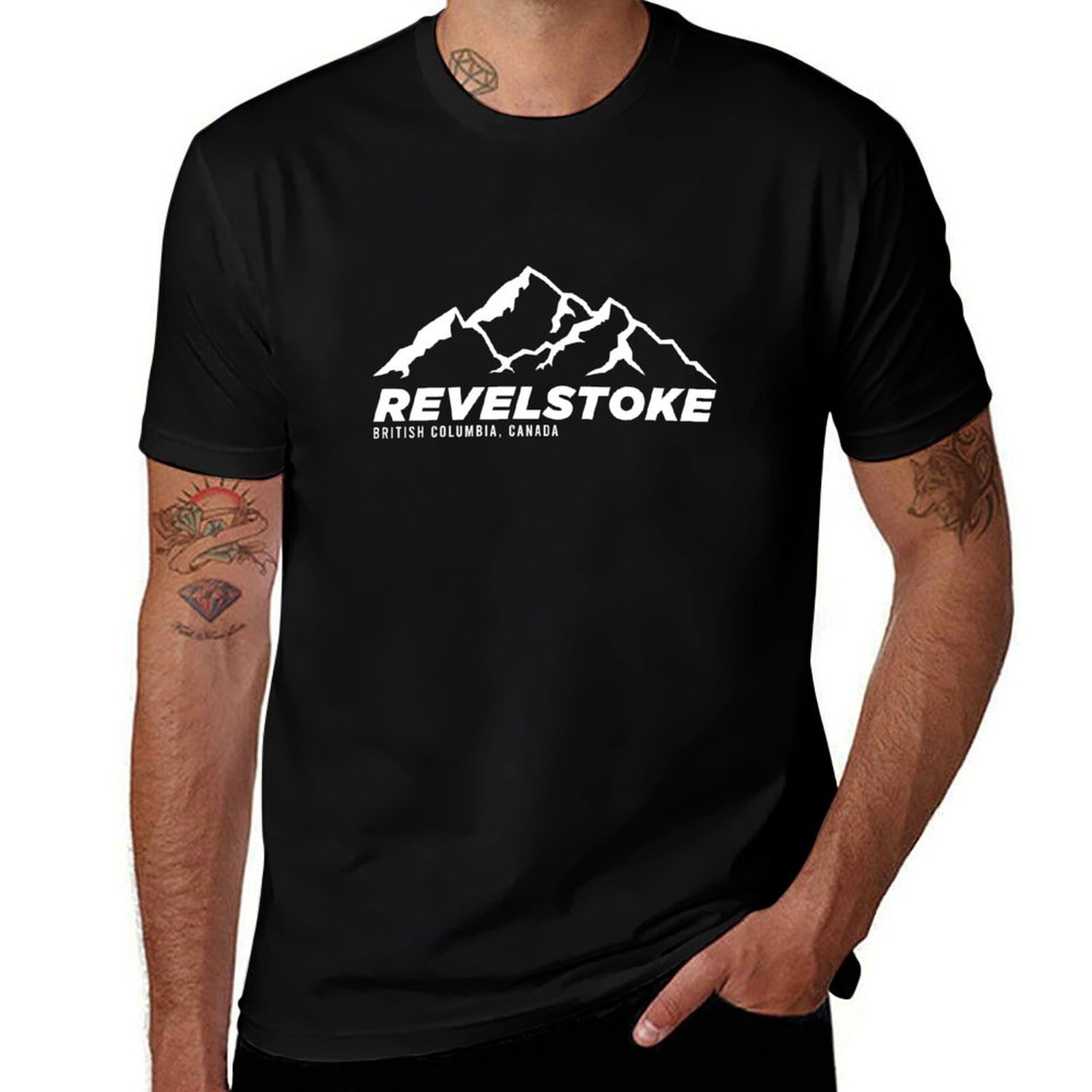 Mountain Biking Revelstoke - T-shirt Ski Revelstoke B.C Canada Skiing