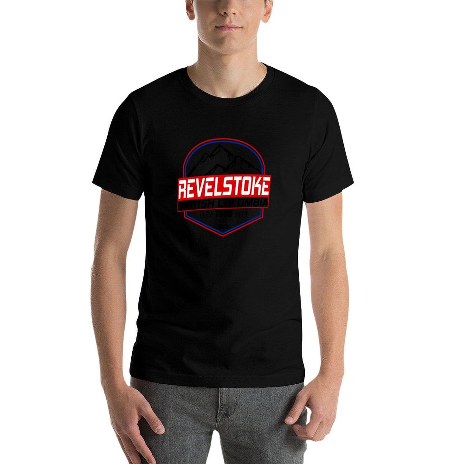 T-shirt Ski Revelstoke B.C Can - Mountain Biking Revelstoke avis et prix